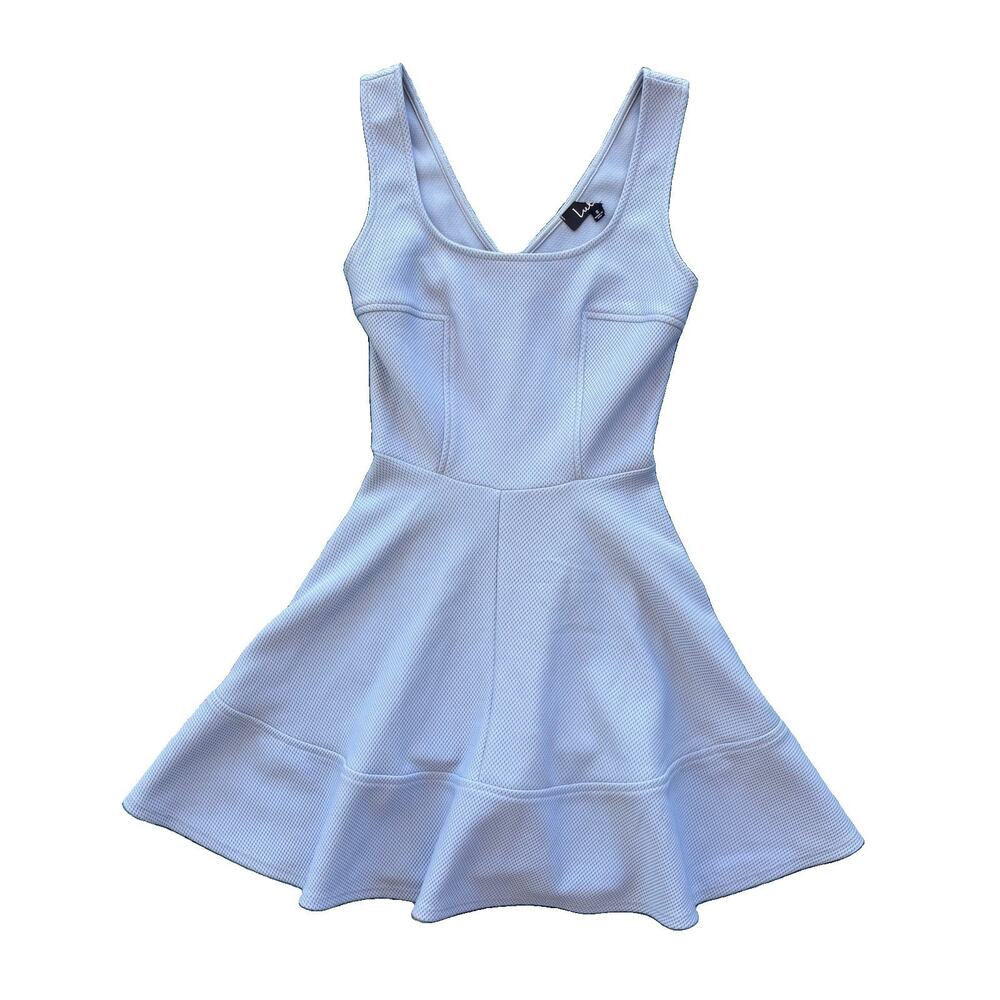 Lulus Baby Blue Sleeveless Casual Formal Midi Dress Women's A-Line Size Small